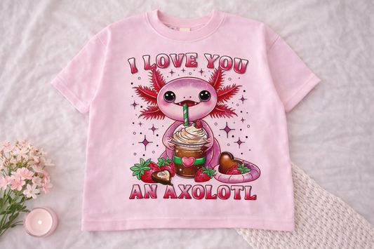 Love U An Axolotl Youth Tee