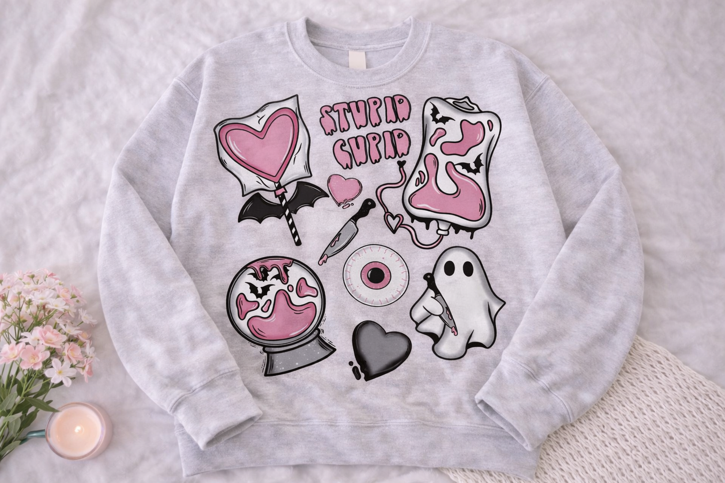 Stupid Cupid Adult Sweatshirt
